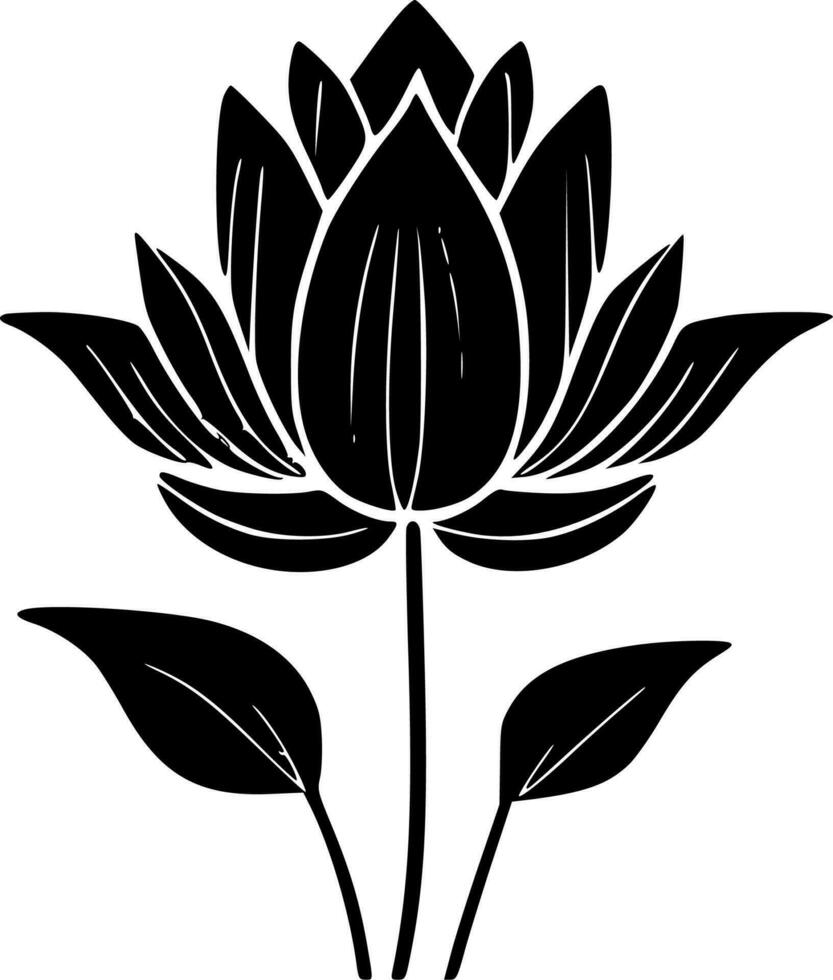 Lotus Flower - High Quality Vector Logo - Vector illustration ideal for T-shirt graphic