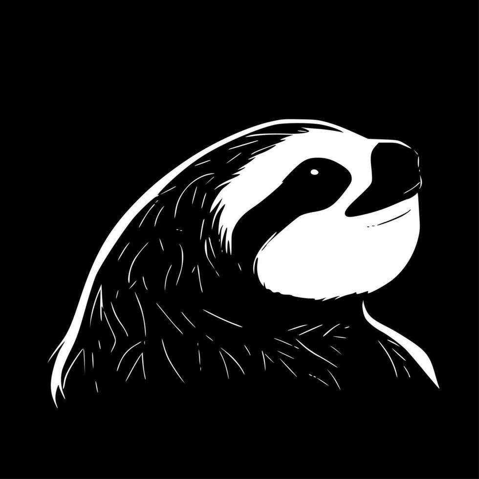 Sloth, Minimalist and Simple Silhouette - Vector illustration