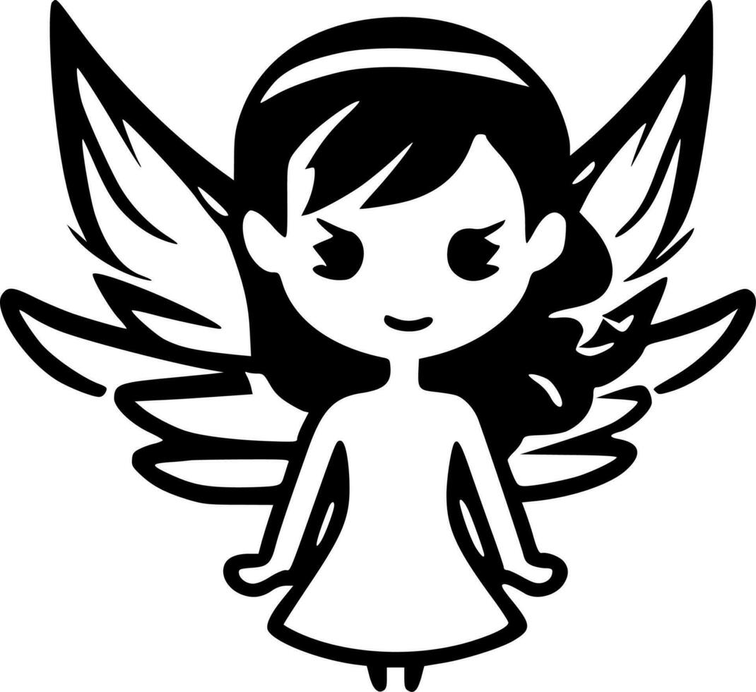 Fairy - High Quality Vector Logo - Vector illustration ideal for T-shirt graphic