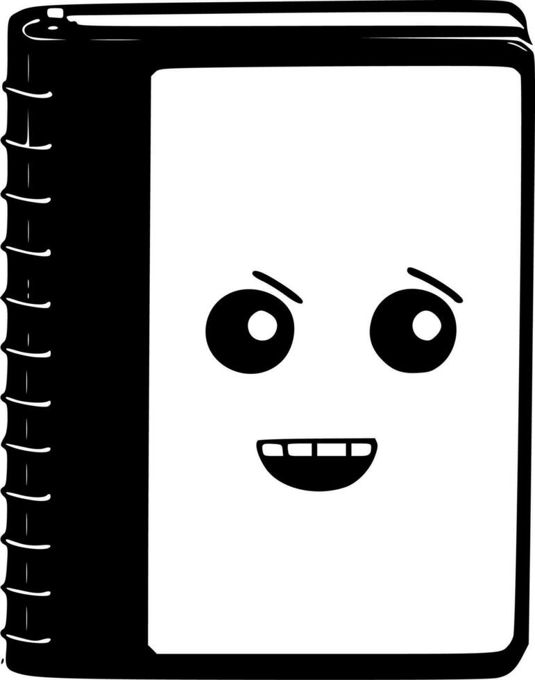 Notebook Cover, Minimalist and Simple Silhouette - Vector illustration