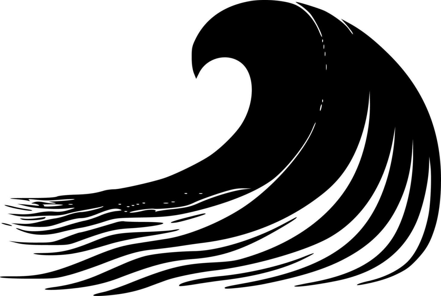 Wave - Minimalist and Flat Logo - Vector illustration