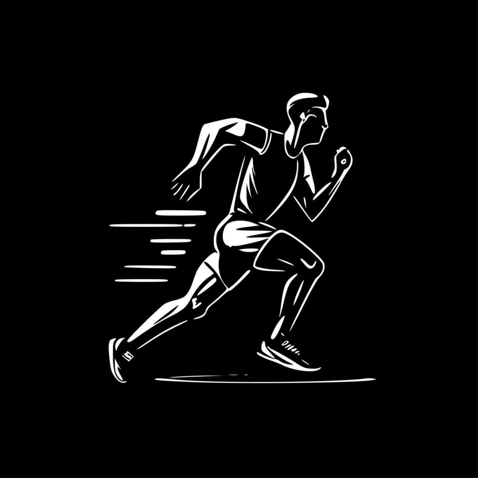 Sport, Minimalist and Simple Silhouette - Vector illustration