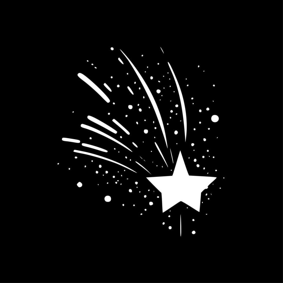 Sparkle, Black and White Vector illustration