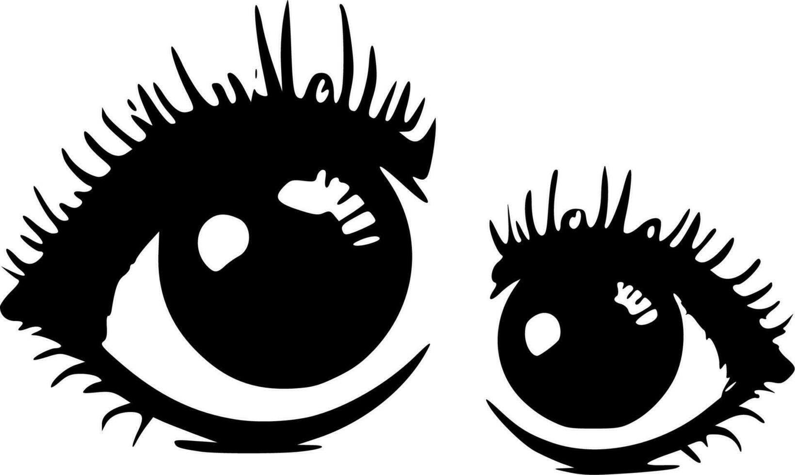 Eyes - Minimalist and Flat Logo - Vector illustration