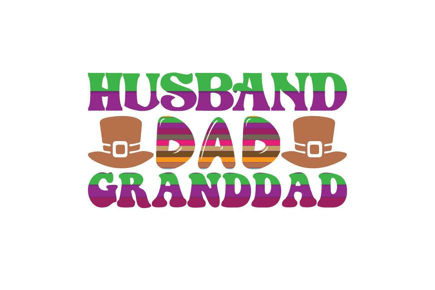 husband granddad retro t-shirt vector