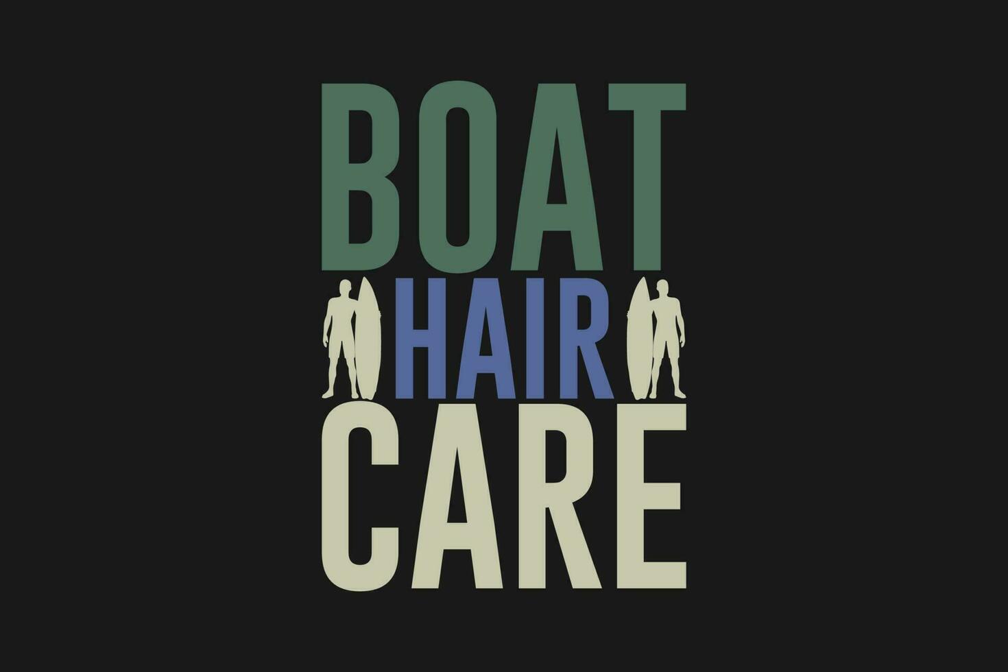 boat hair care vector