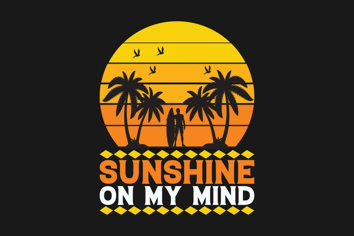 sunshine on my mind vector