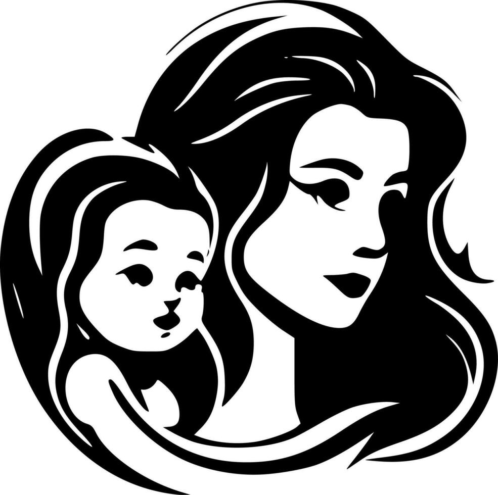 Mother - High Quality Vector Logo - Vector illustration ideal for T-shirt graphic