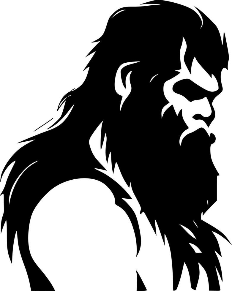 Bigfoot, Minimalist and Simple Silhouette - Vector illustration