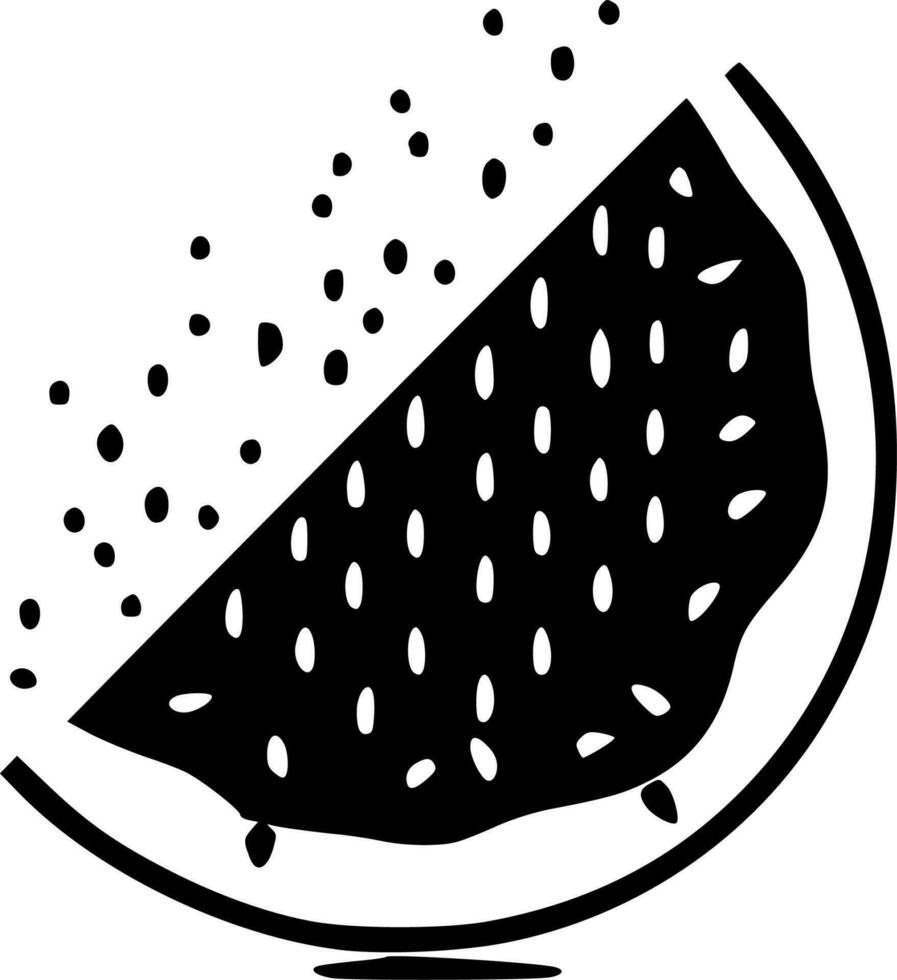 Watermelon - Minimalist and Flat Logo - Vector illustration