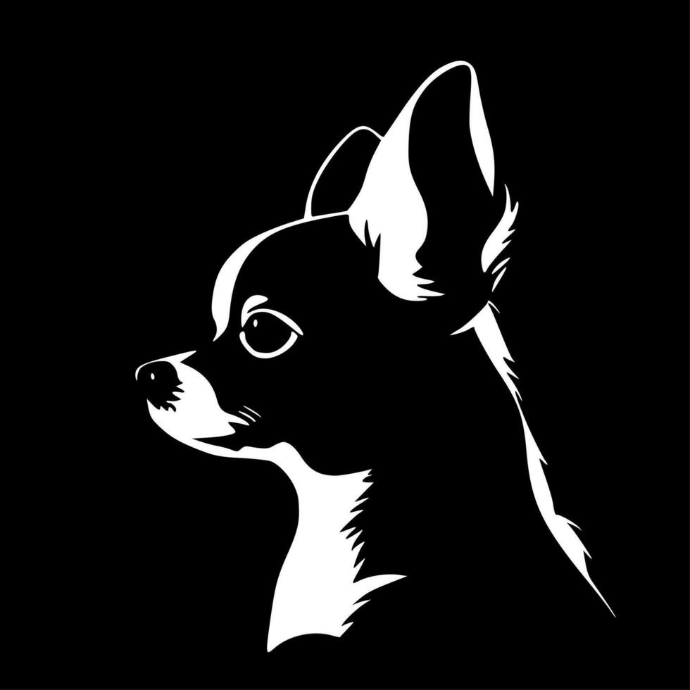 chihuahua - minimalista y plano logo - vector ilustración