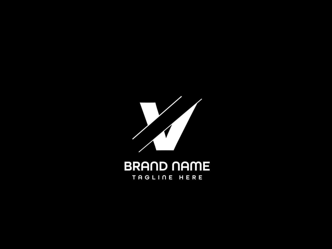 v modern letter logo design vector