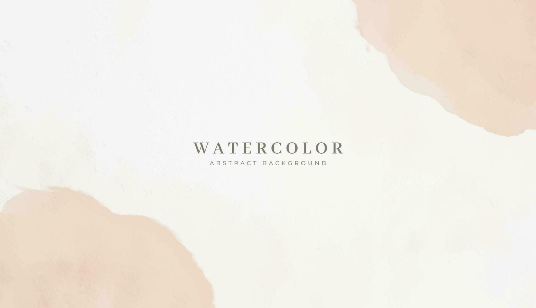 Abstract horizontal watercolor background. Neutral light colored empty space background vector