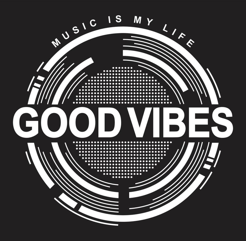 Good vibes men's t shirt design vector