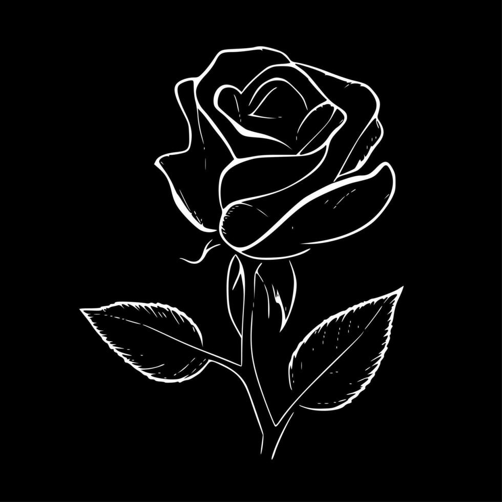 Rose - High Quality Vector Logo - Vector illustration ideal for T-shirt graphic