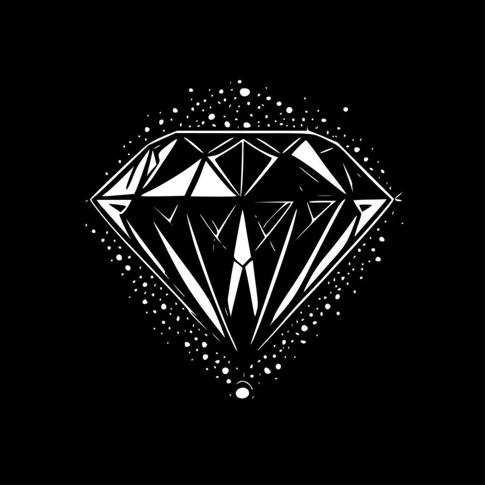 diamante de imitación - minimalista y plano logo - vector ilustración