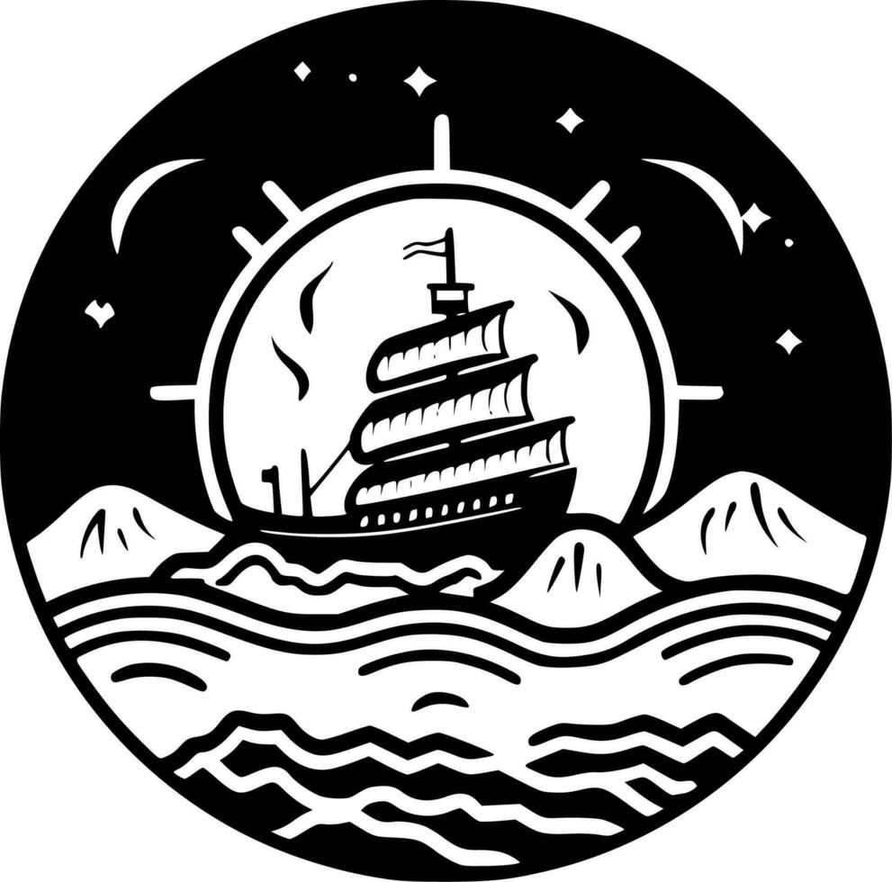 Nautical - High Quality Vector Logo - Vector illustration ideal for T-shirt graphic