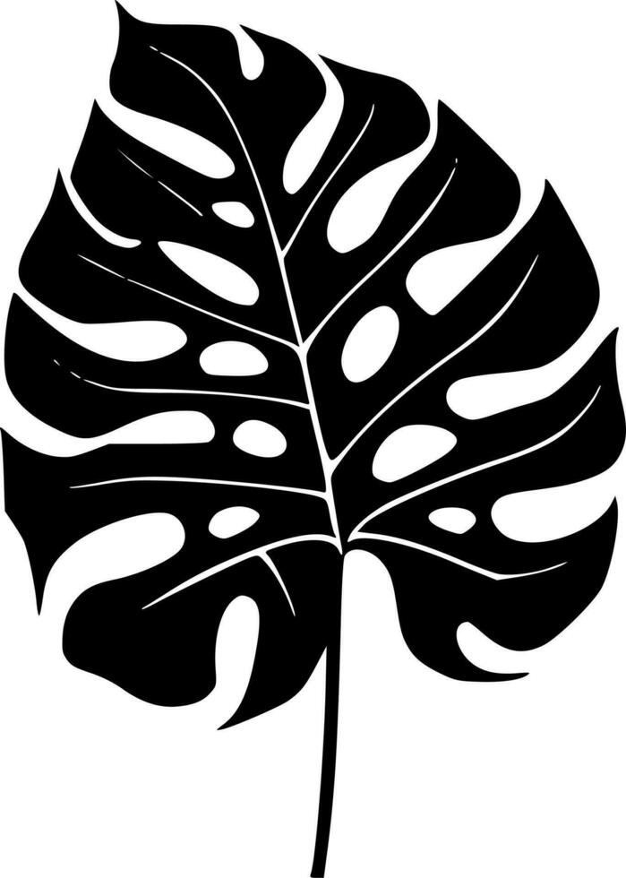 Monstera - Minimalist and Flat Logo - Vector illustration