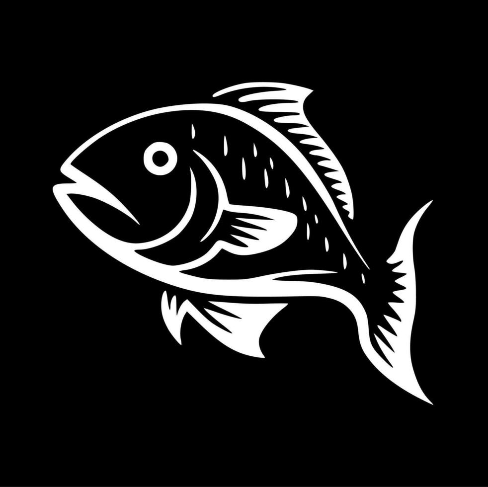 pescado - minimalista y plano logo - vector ilustración