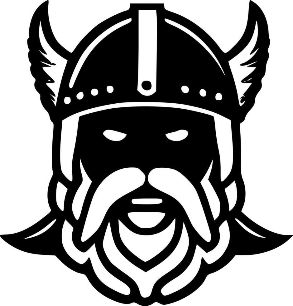 vikingo, minimalista y sencillo silueta - vector ilustración