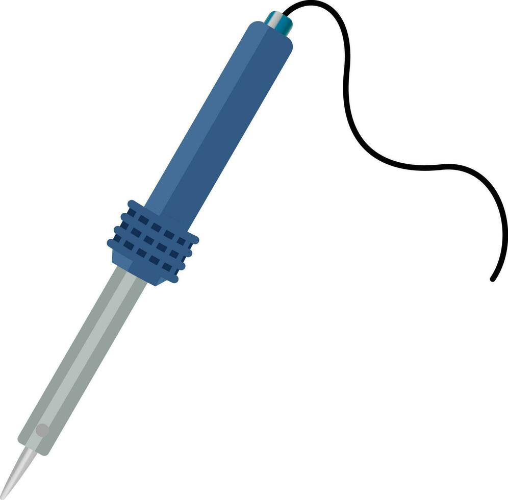 Electric Soldering Iron, Welding Solder Rework Station Heat Pencil Tips repair Tool vector illustration
