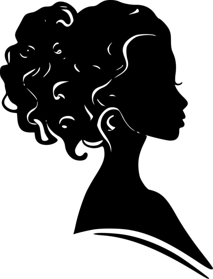 Black Women, Minimalist and Simple Silhouette - Vector illustration