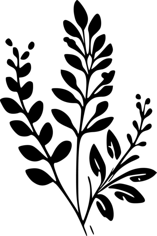 Botanical, Minimalist and Simple Silhouette - Vector illustration