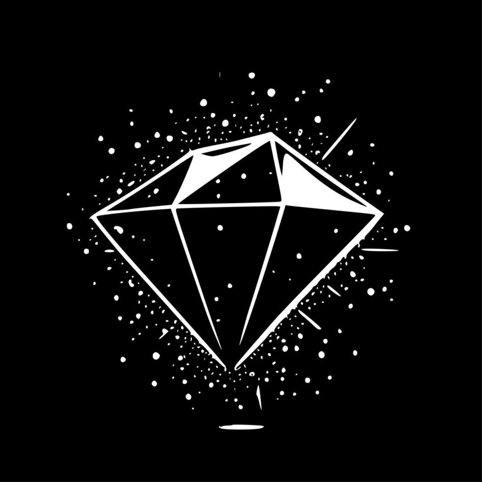 diamante de imitación - minimalista y plano logo - vector ilustración