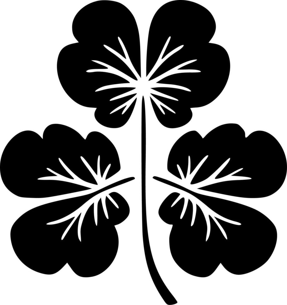 Shamrocks - Minimalist and Flat Logo - Vector illustration