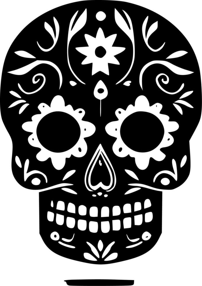 Sugar Skull - High Quality Vector Logo - Vector illustration ideal for T-shirt graphic