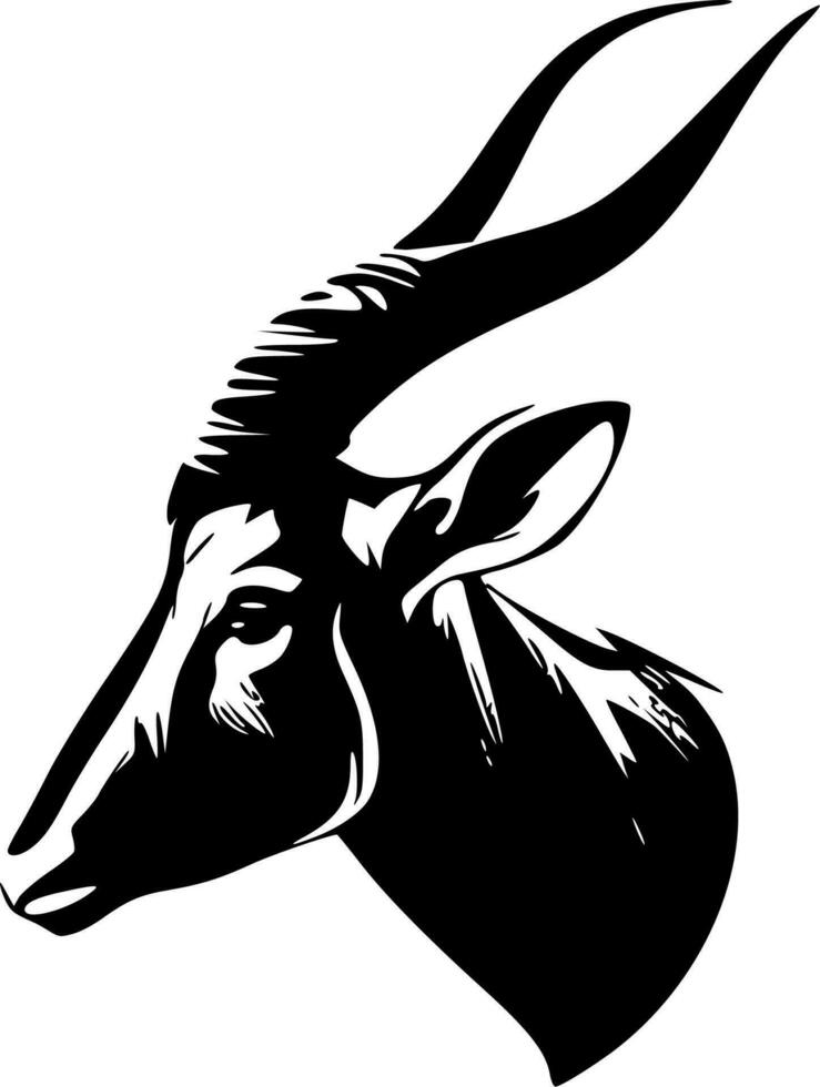 Goat, Minimalist and Simple Silhouette - Vector illustration