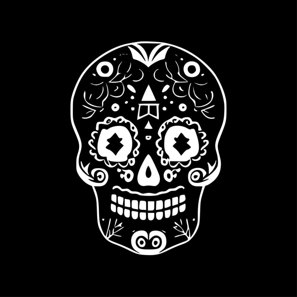 Sugar Skull - High Quality Vector Logo - Vector illustration ideal for T-shirt graphic