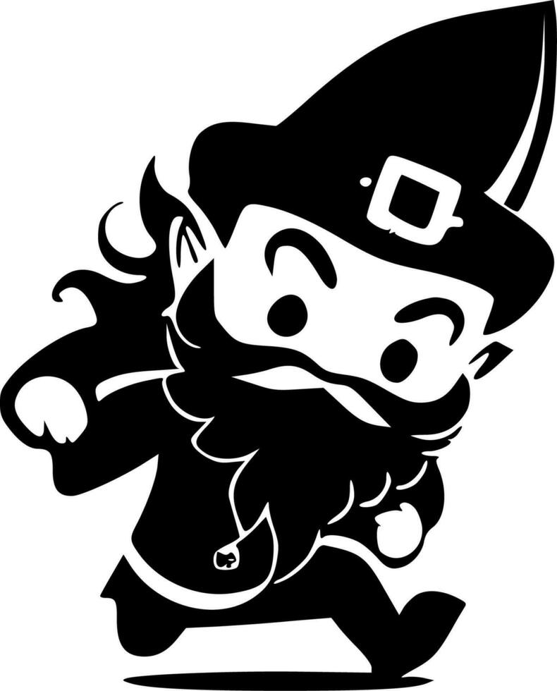Leprechaun, Minimalist and Simple Silhouette - Vector illustration