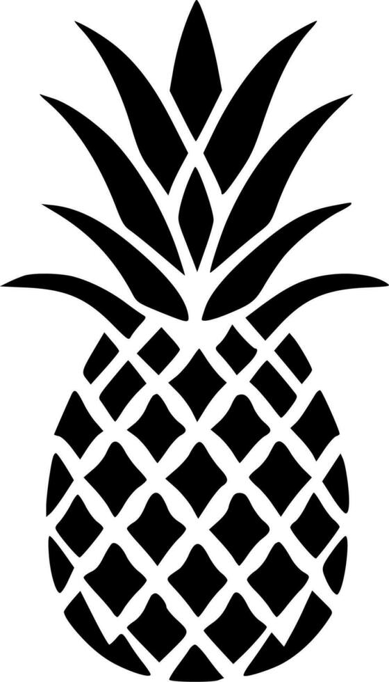 Pineapple - Minimalist and Flat Logo - Vector illustration