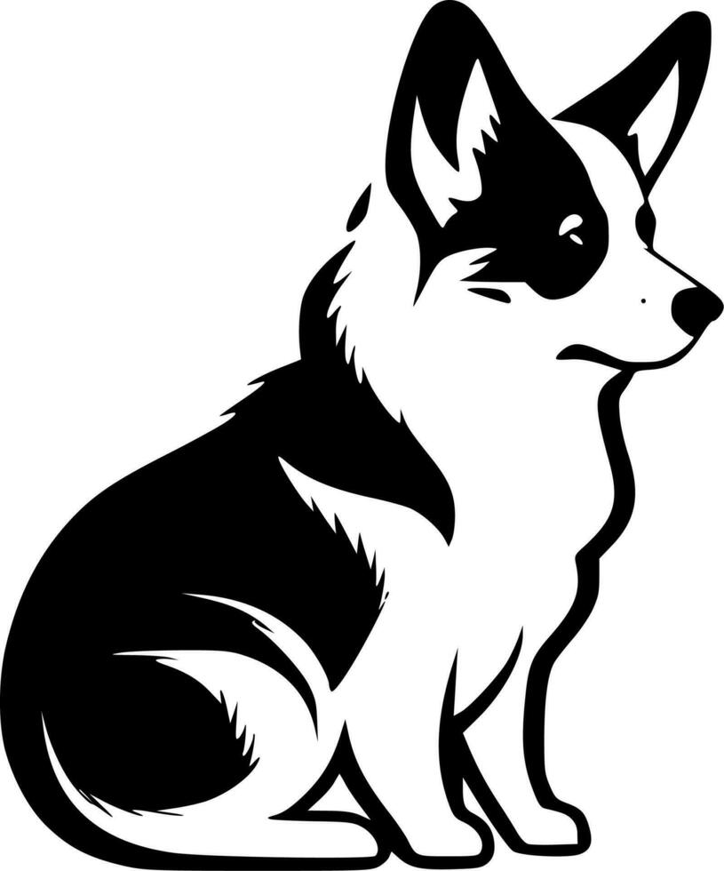 Corgi - High Quality Vector Logo - Vector illustration ideal for T-shirt graphic