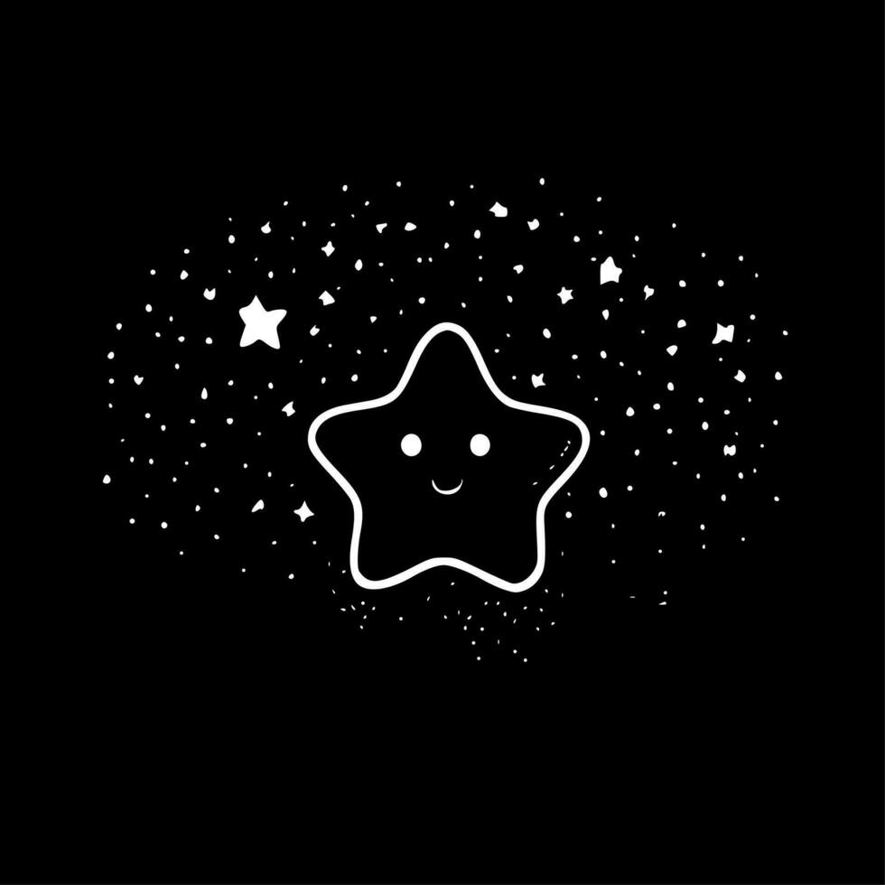 estrellas, minimalista y sencillo silueta - vector ilustración