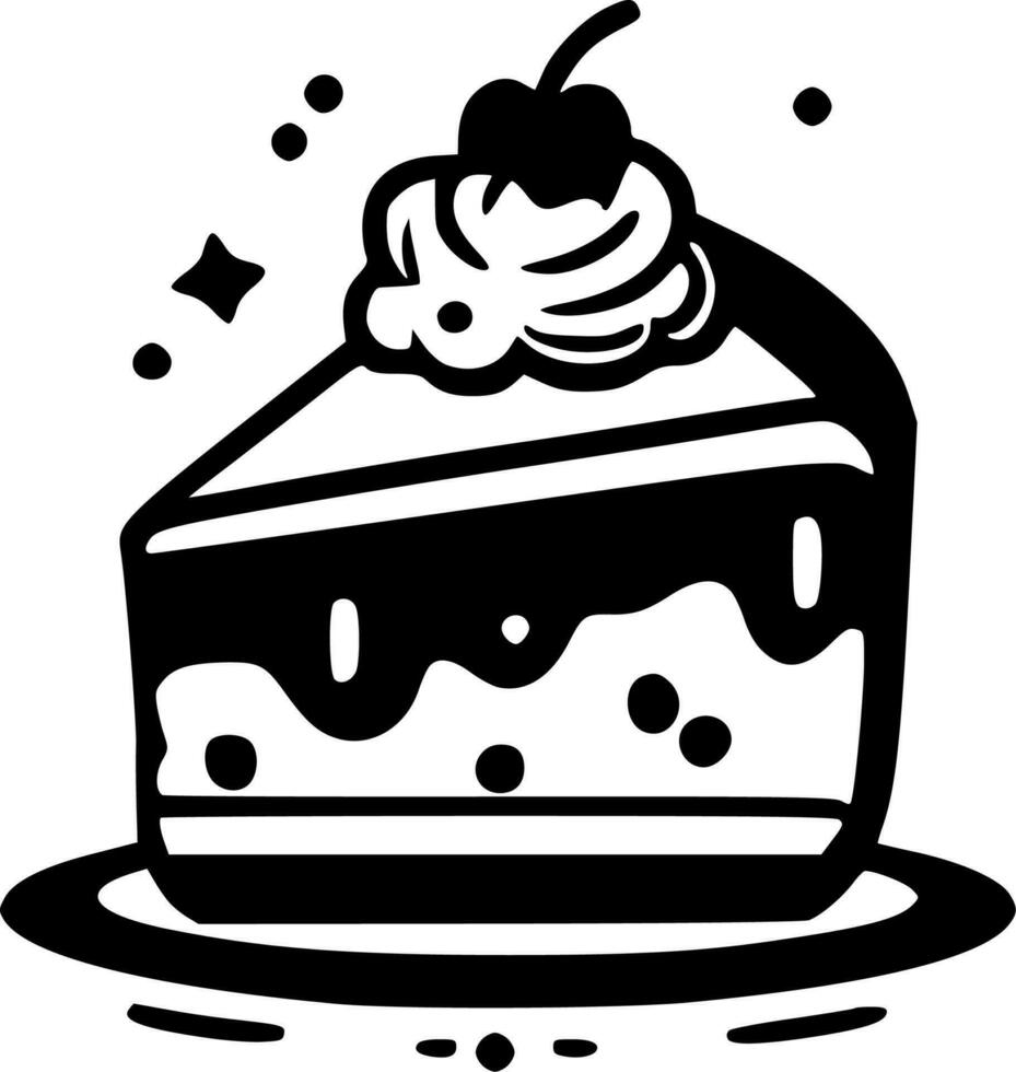 Cake - High Quality Vector Logo - Vector illustration ideal for T-shirt graphic