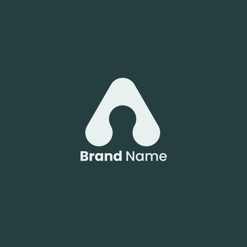 un letra marca monograma logo diseño. un profesional logo para todas tipos de negocio. vector logo cuales representa el letra un en el formar de un un hombre