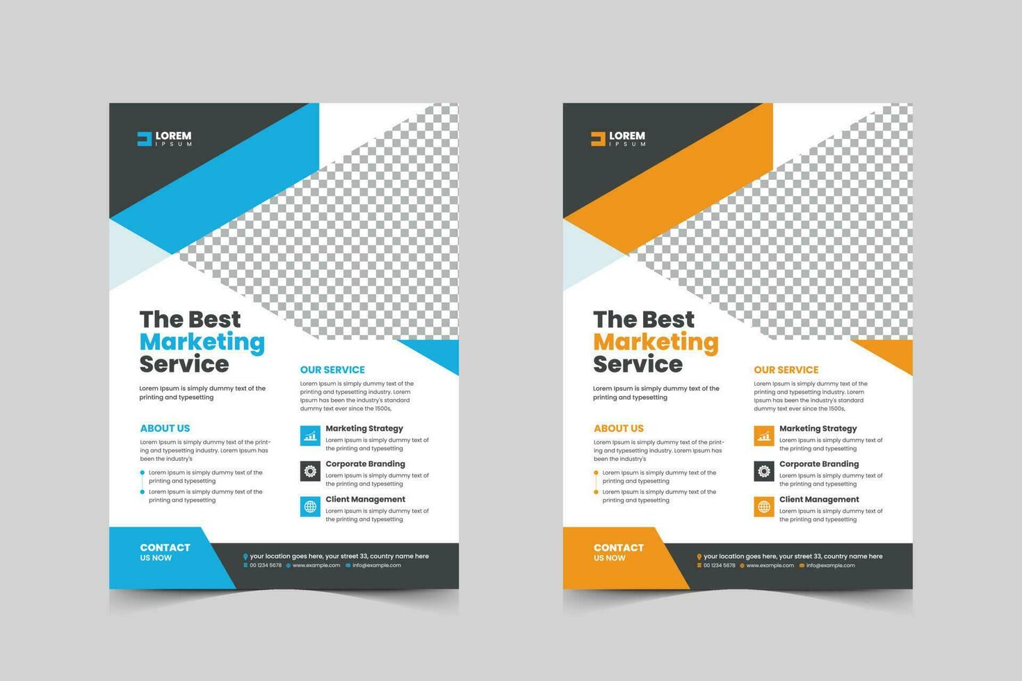 Corporate flyer template design for a business proposal,Modern, advertisement, marketing, promotion vector