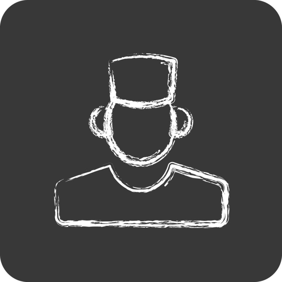 Icon Dentist. suitable for medicine symbol. chalk Style. simple design editable. design template vector