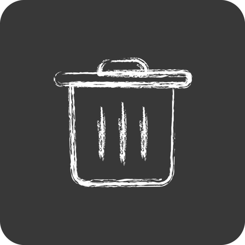 Icon Reduces Waste. suitable for Ecology symbol. chalk Style. simple design editable. design template vector