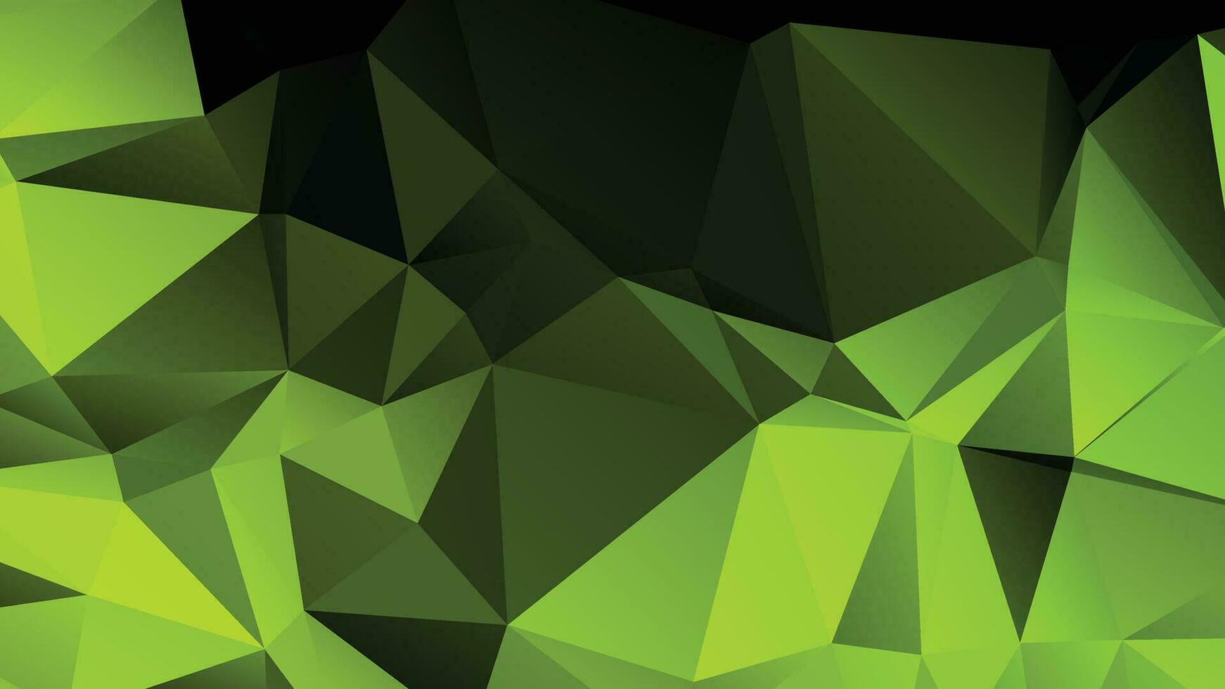 verde color polígono antecedentes diseño, resumen geométrico origami estilo con degradado vector