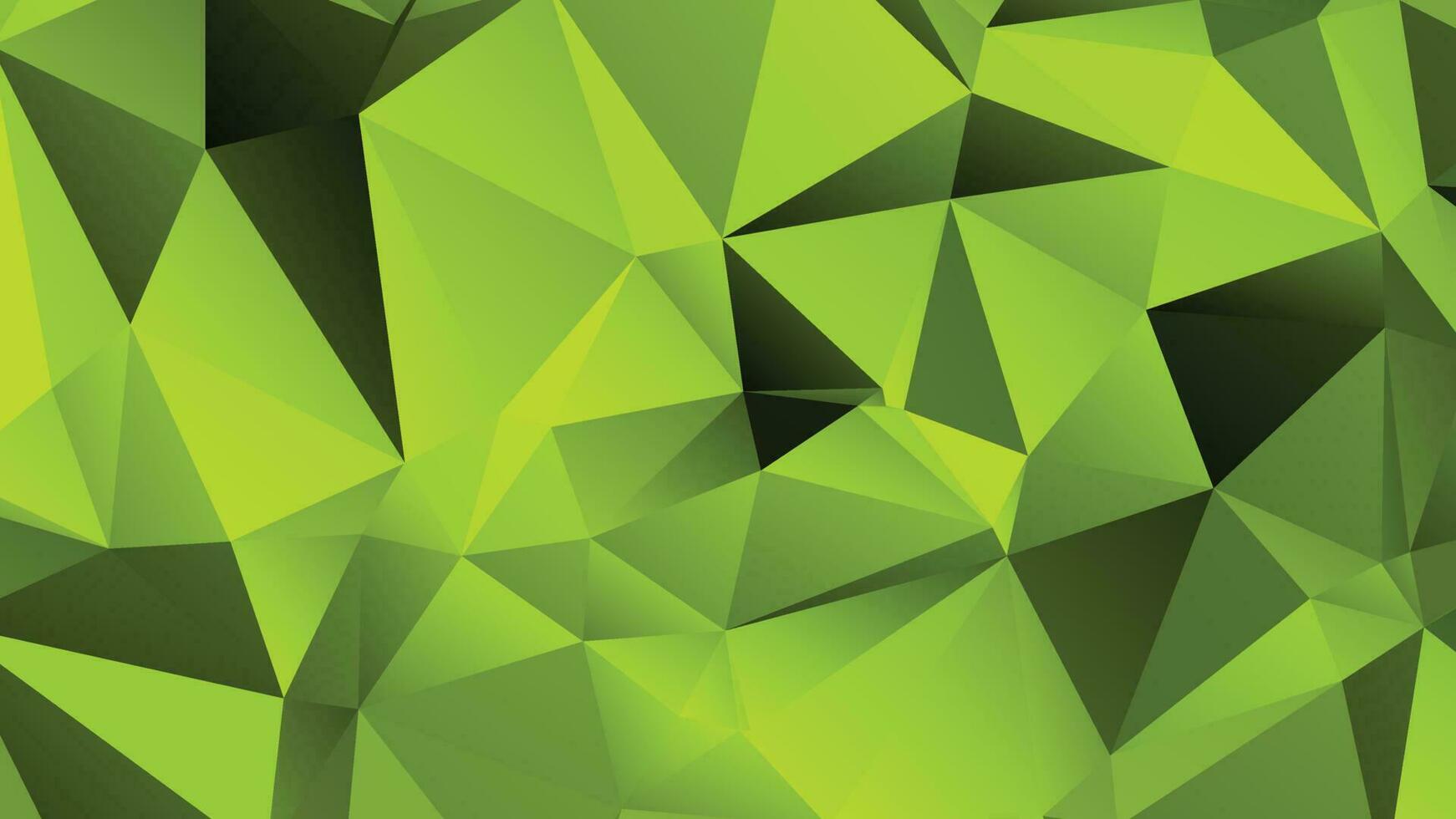 verde color polígono antecedentes diseño, resumen geométrico origami estilo con degradado vector