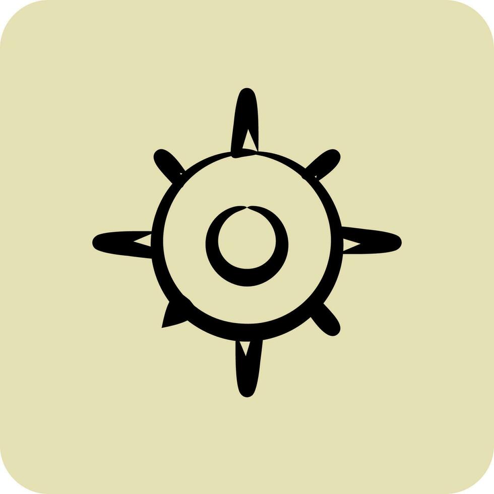 Icon Travel. suitable for education symbol. hand drawn style. simple design editable. design template vector
