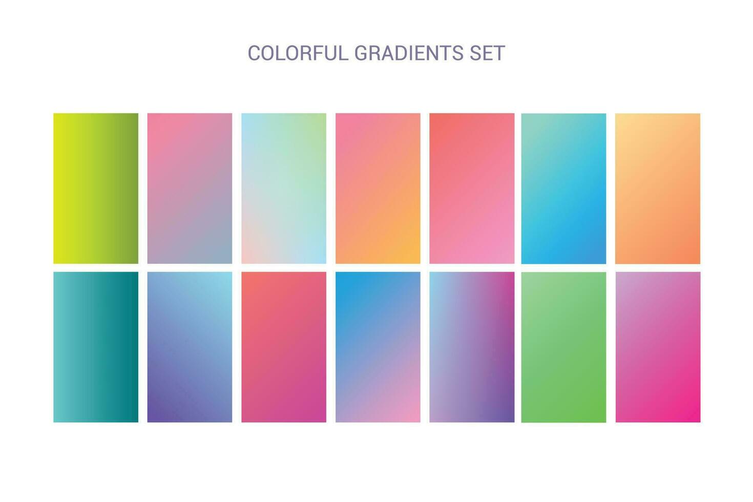 Colorful Gradients Set vector