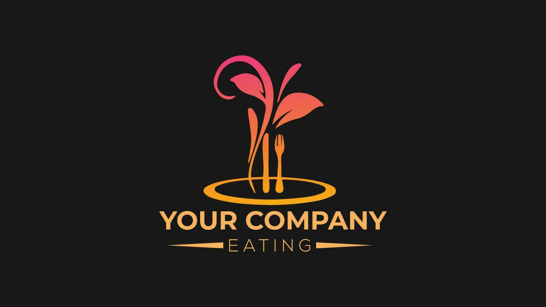 Restaurant logo design vector