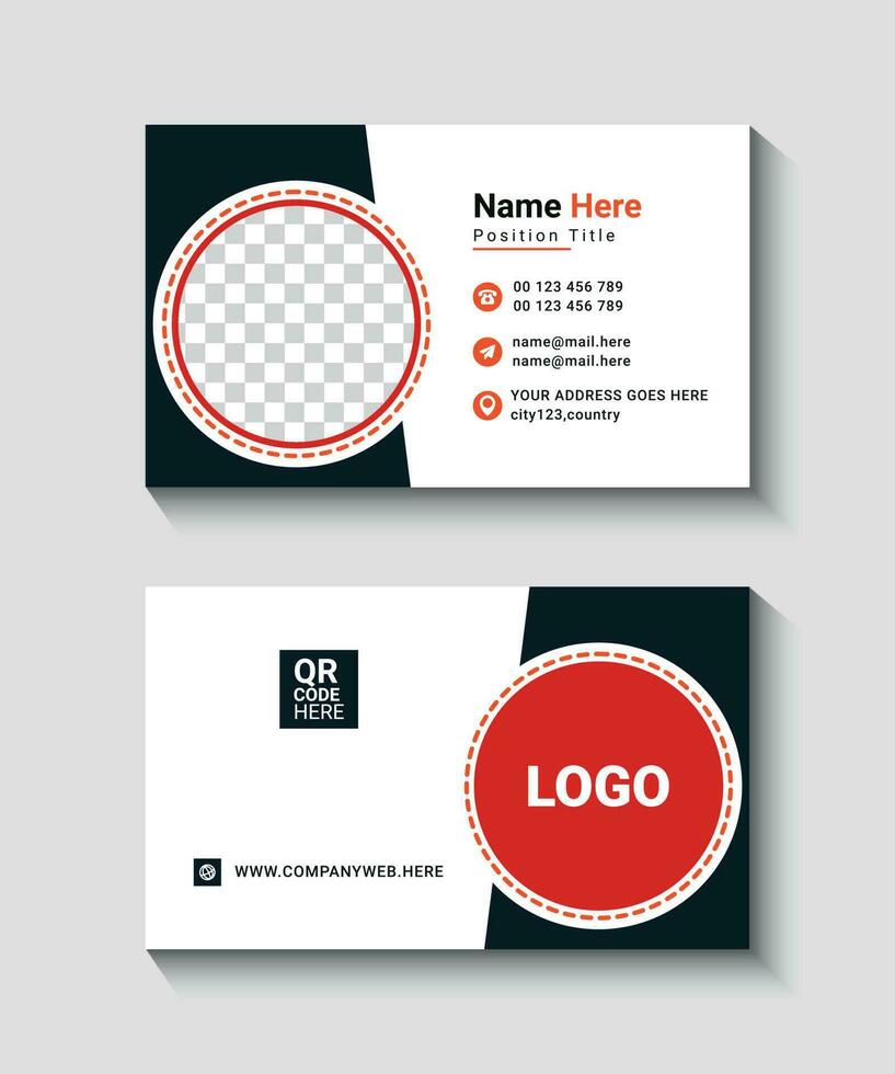 corporate business card vector