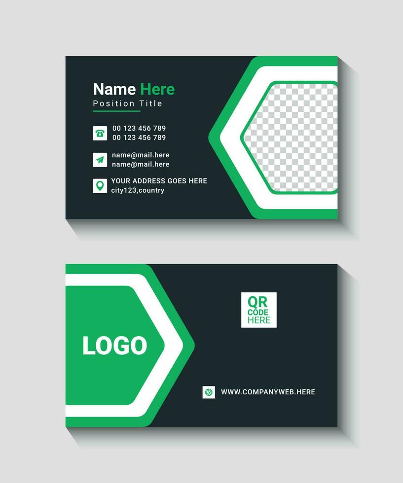 business card template vector