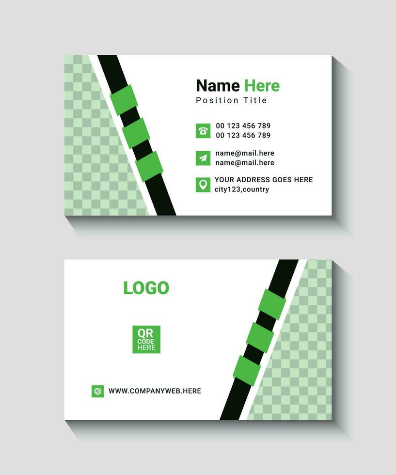 business card template vector