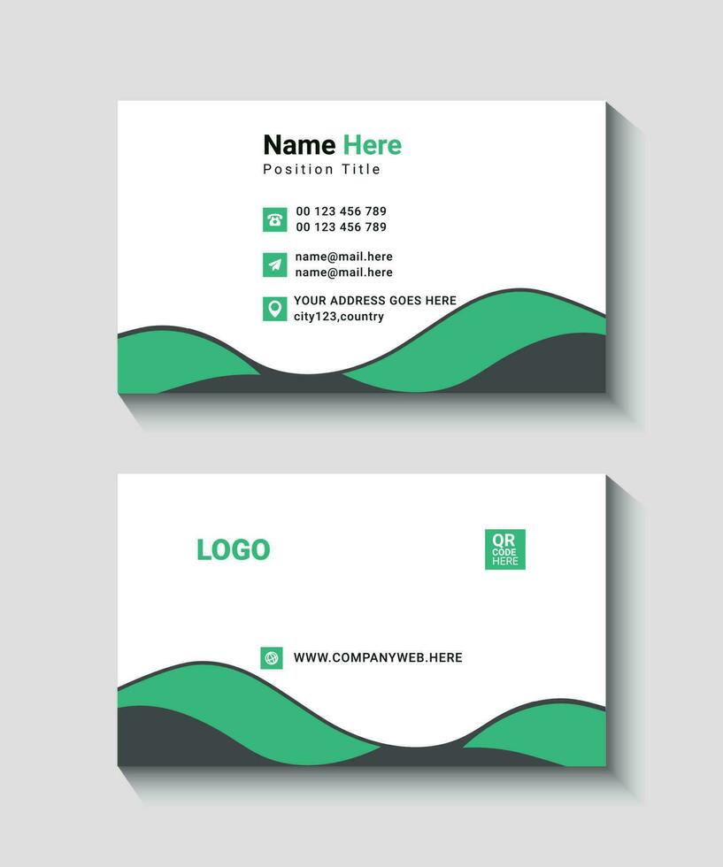 Modern professional business card vector